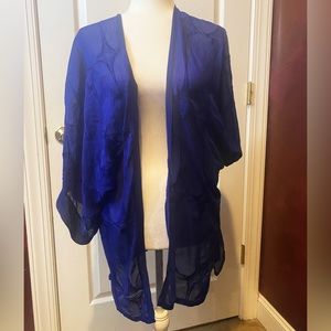 NWT Language Navy Sheer Jacket